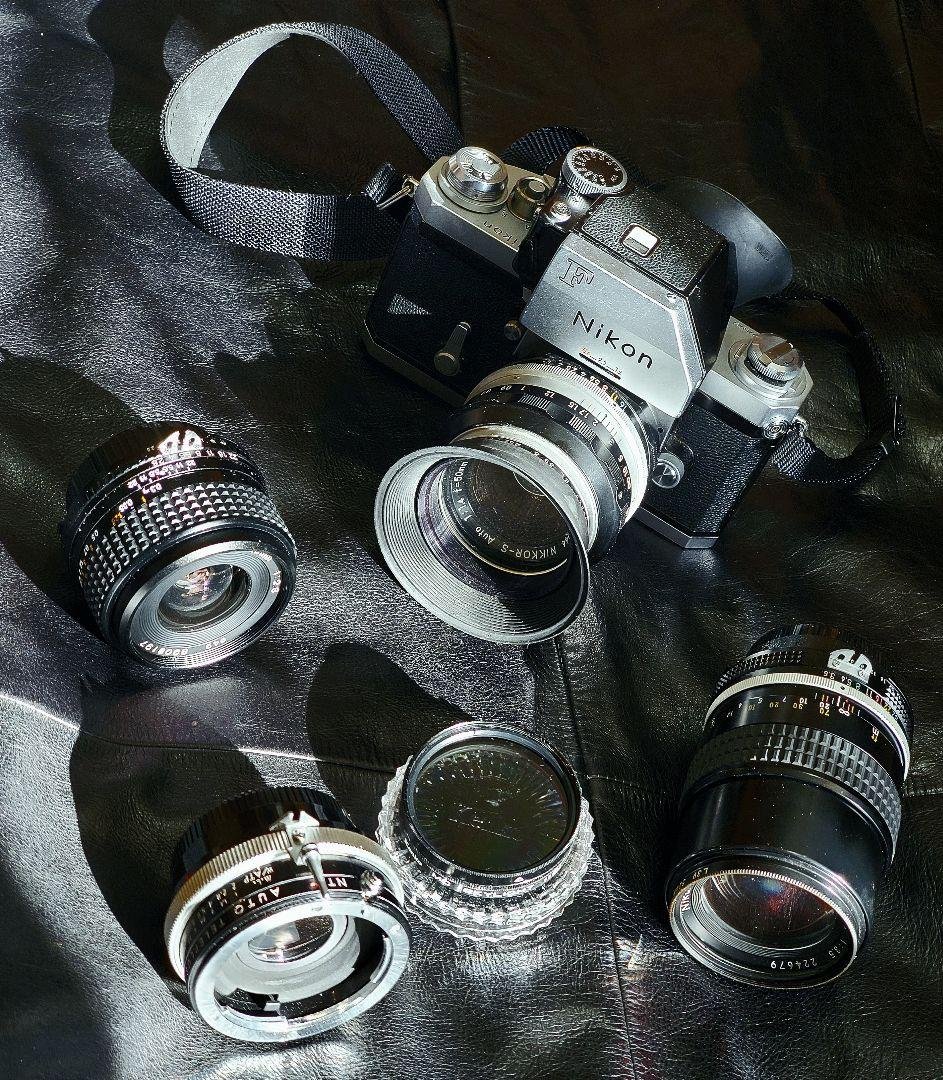 【Nikon】『ニコンF フォトミック＆単焦点レンズ３本＆テレプラス』セット
