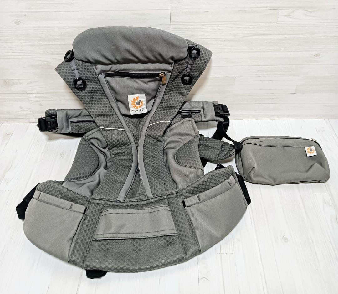 【美品】エルゴベビー OMNI Breeze グラファイトグレー 抱っこ紐