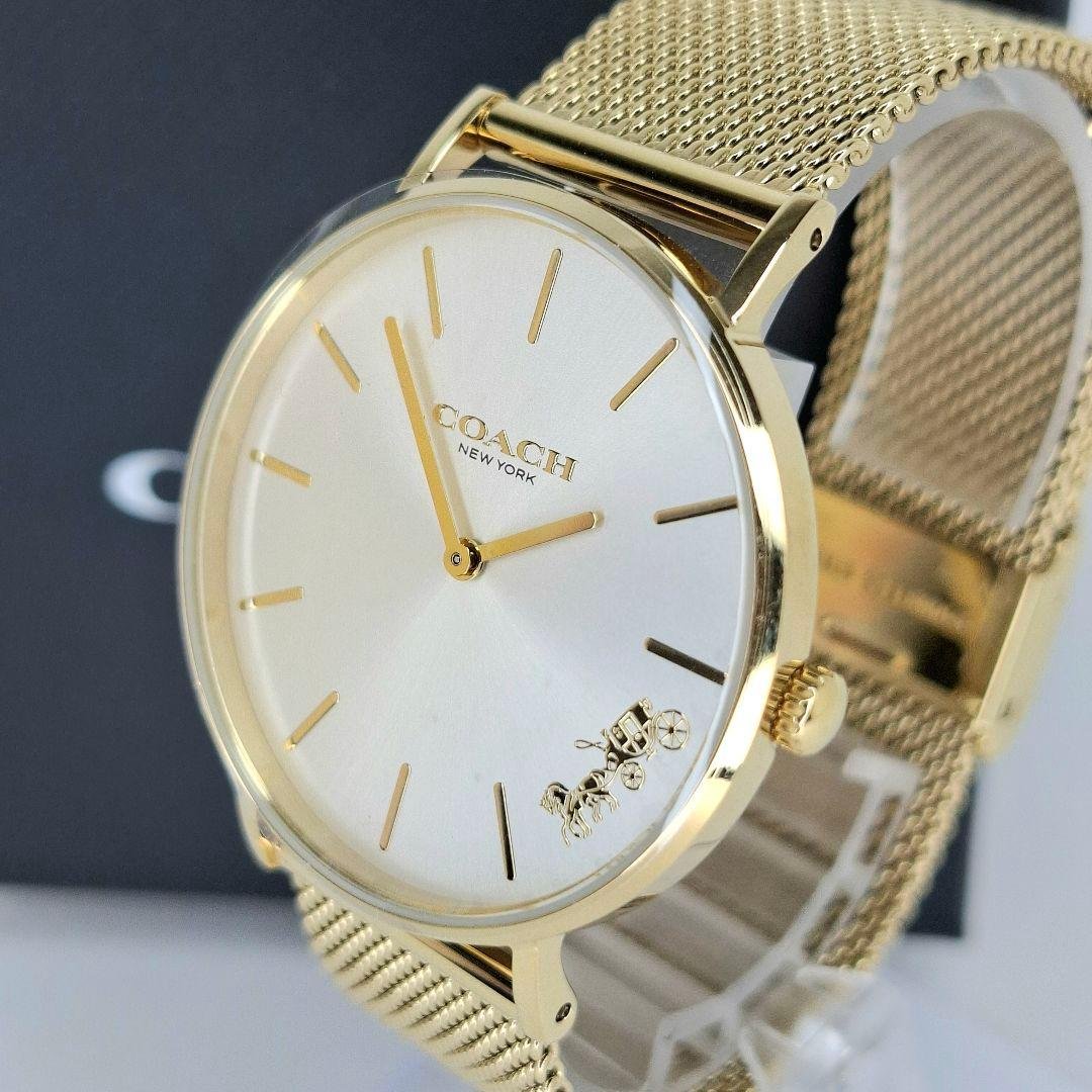 ✨美品未使用級 コーチ COACH 時計 ペリー ゴールド メッシュバンド
