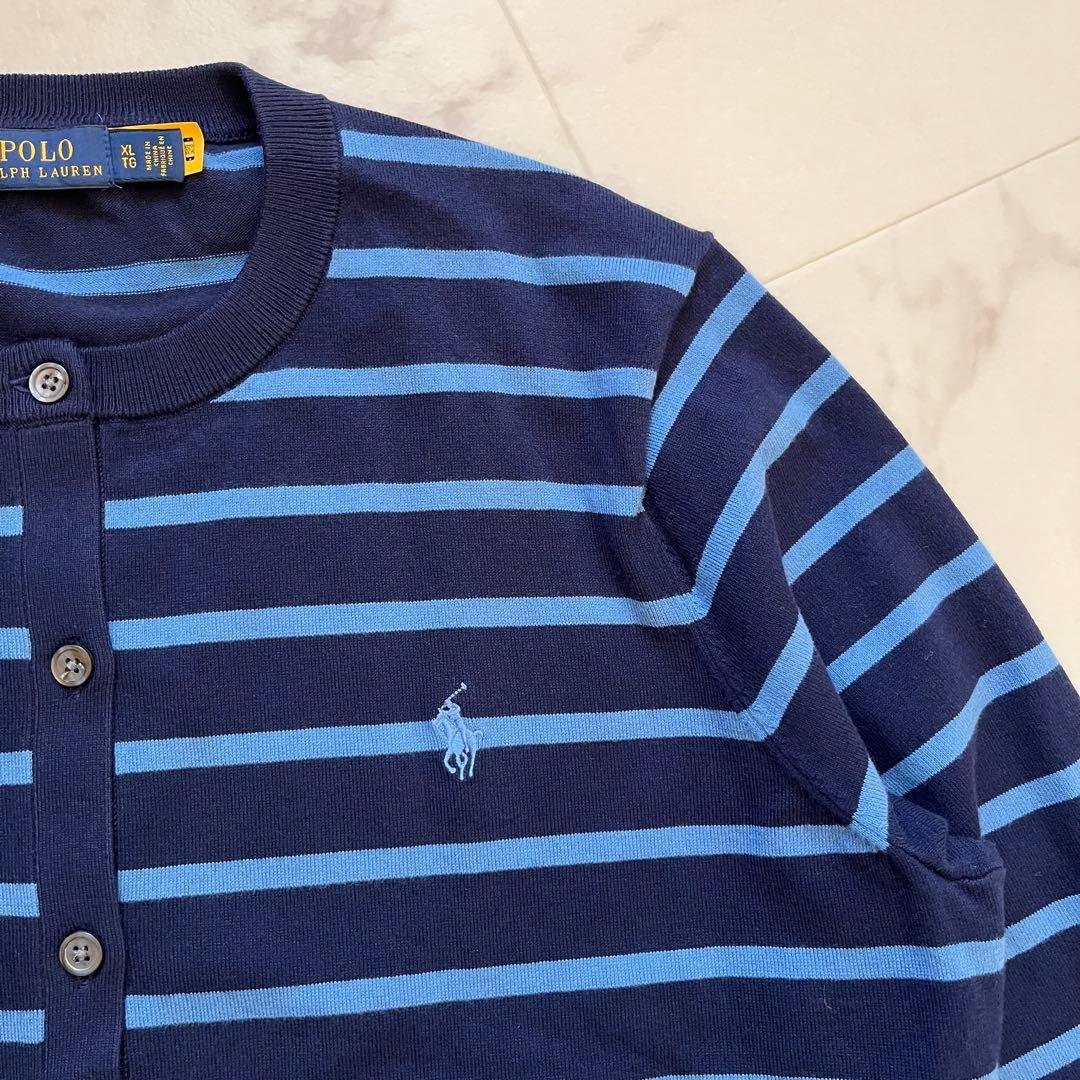 美品 POLO RALPH LAUREN コットン カーディガン　XL 洗える