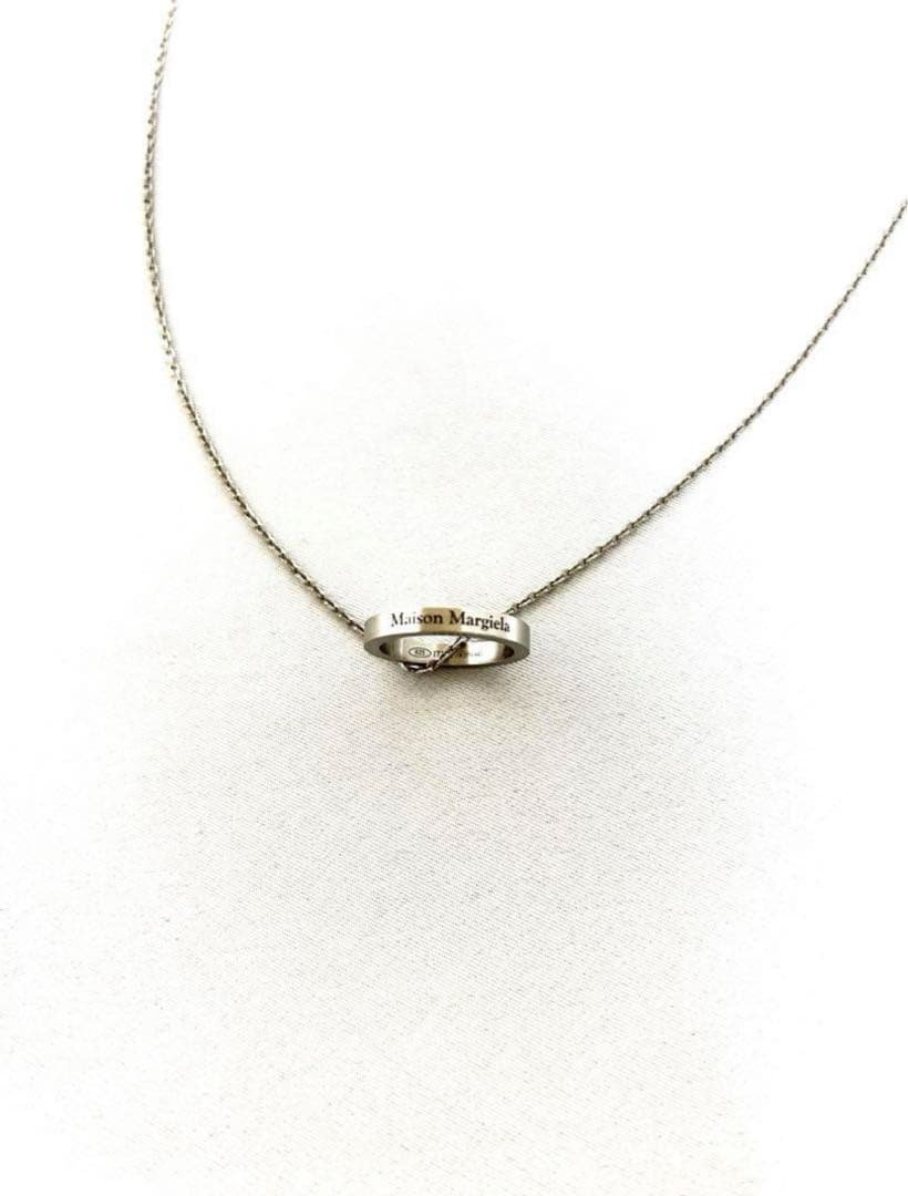 匿名配送新品 Maison Margiela ロゴペンダントリング ネックレス
