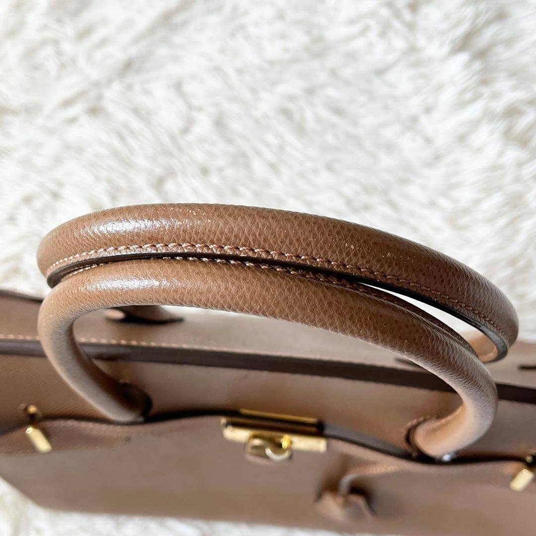 未使用級✨SOMES SADDLE ソメスサドル　ハンドバッグ　ブラウン　レザー