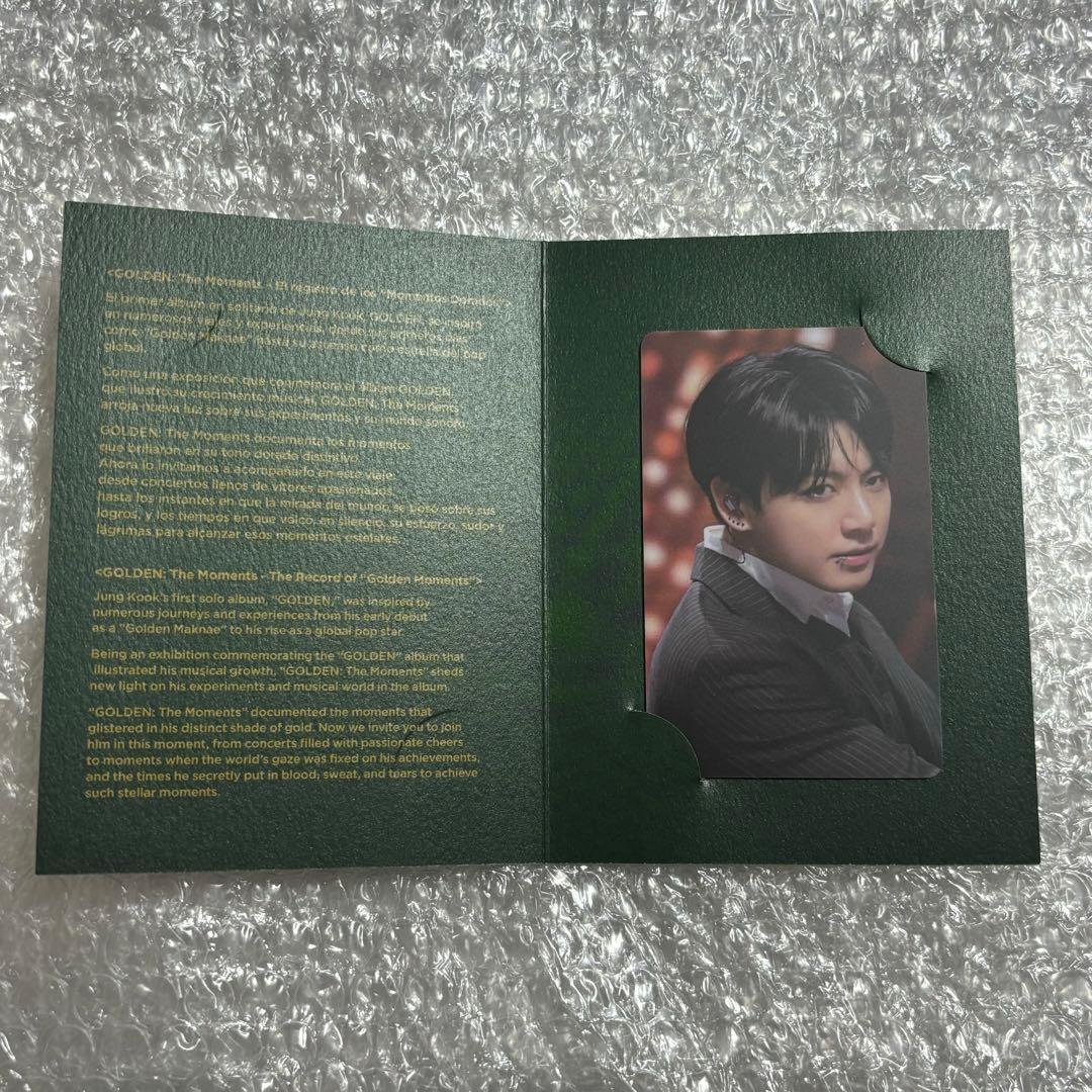 BTS ジョングク 展示会 GOLDEN トレカ チリ 1