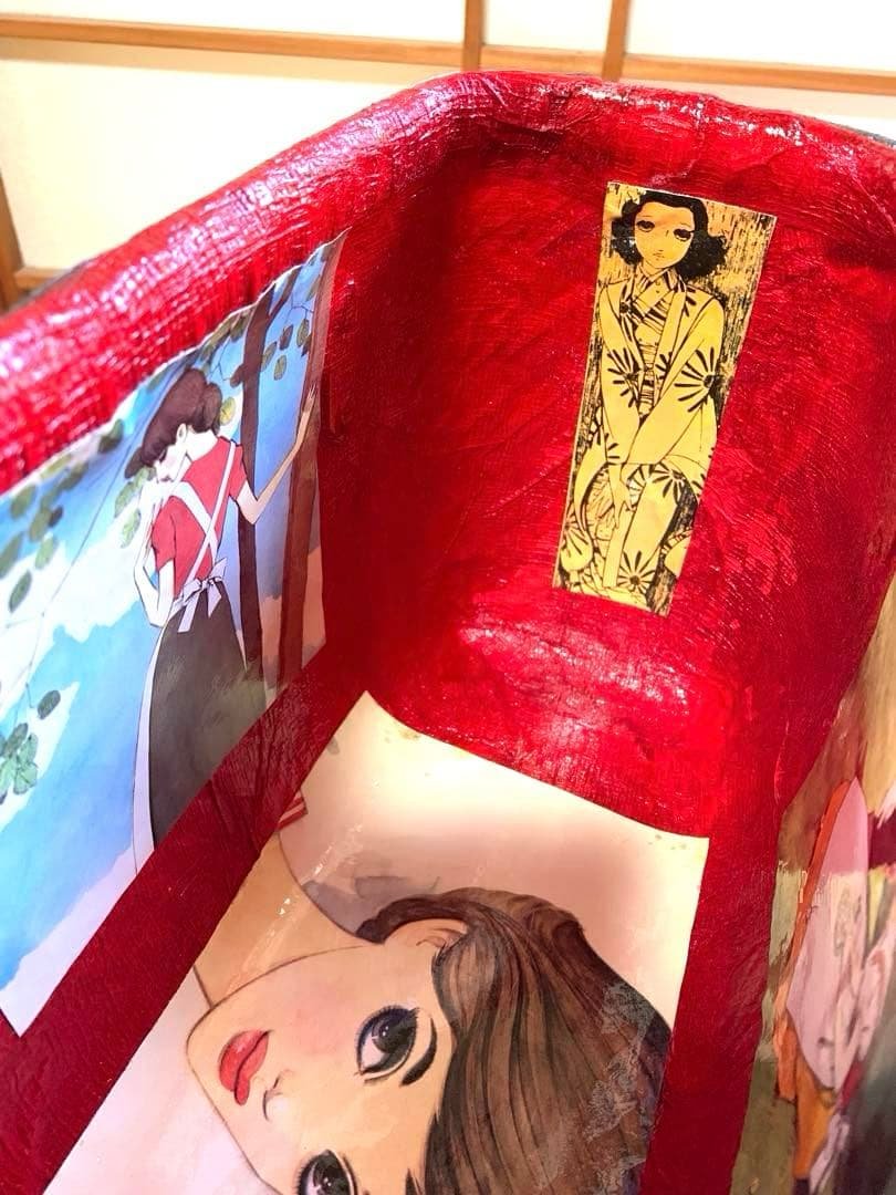 一閑張りバッグ　モダン