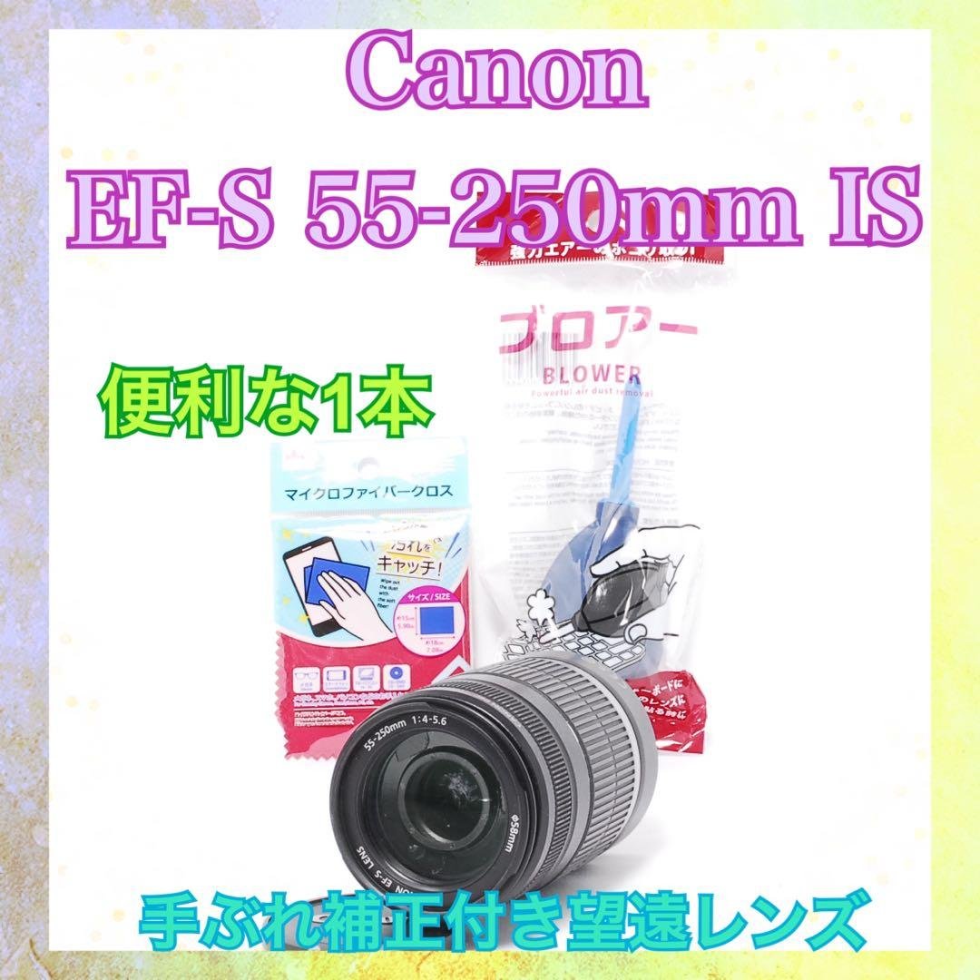 スポーツ観戦等にも◆Canon EF-S 55-250mm IS◆手ぶれ補正付き