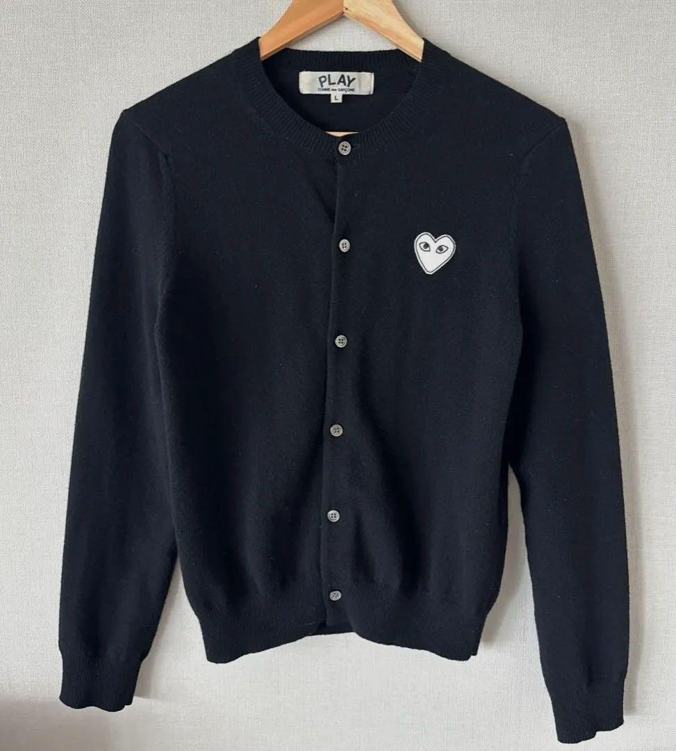 PLAY COMME des GARÇONS コムデギャルソン カーディガン 黒