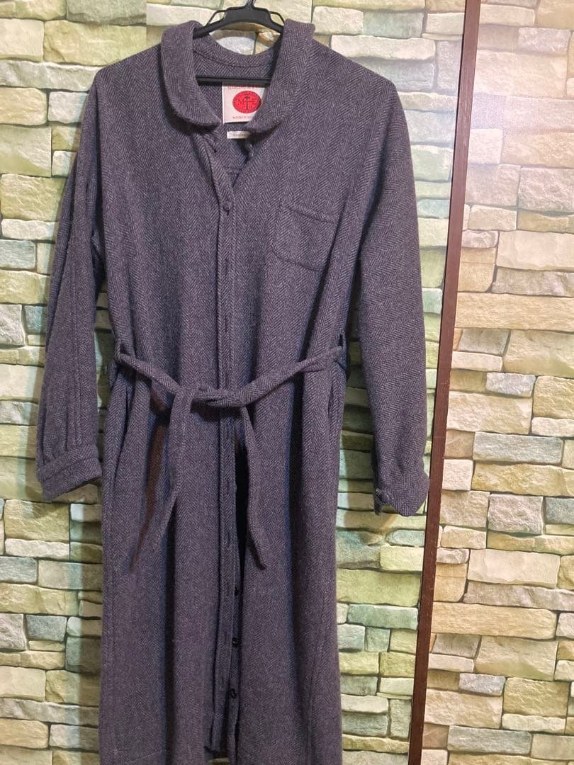 良品　イングランド製　MARLING&EVANS デザインワンピース　毛100%