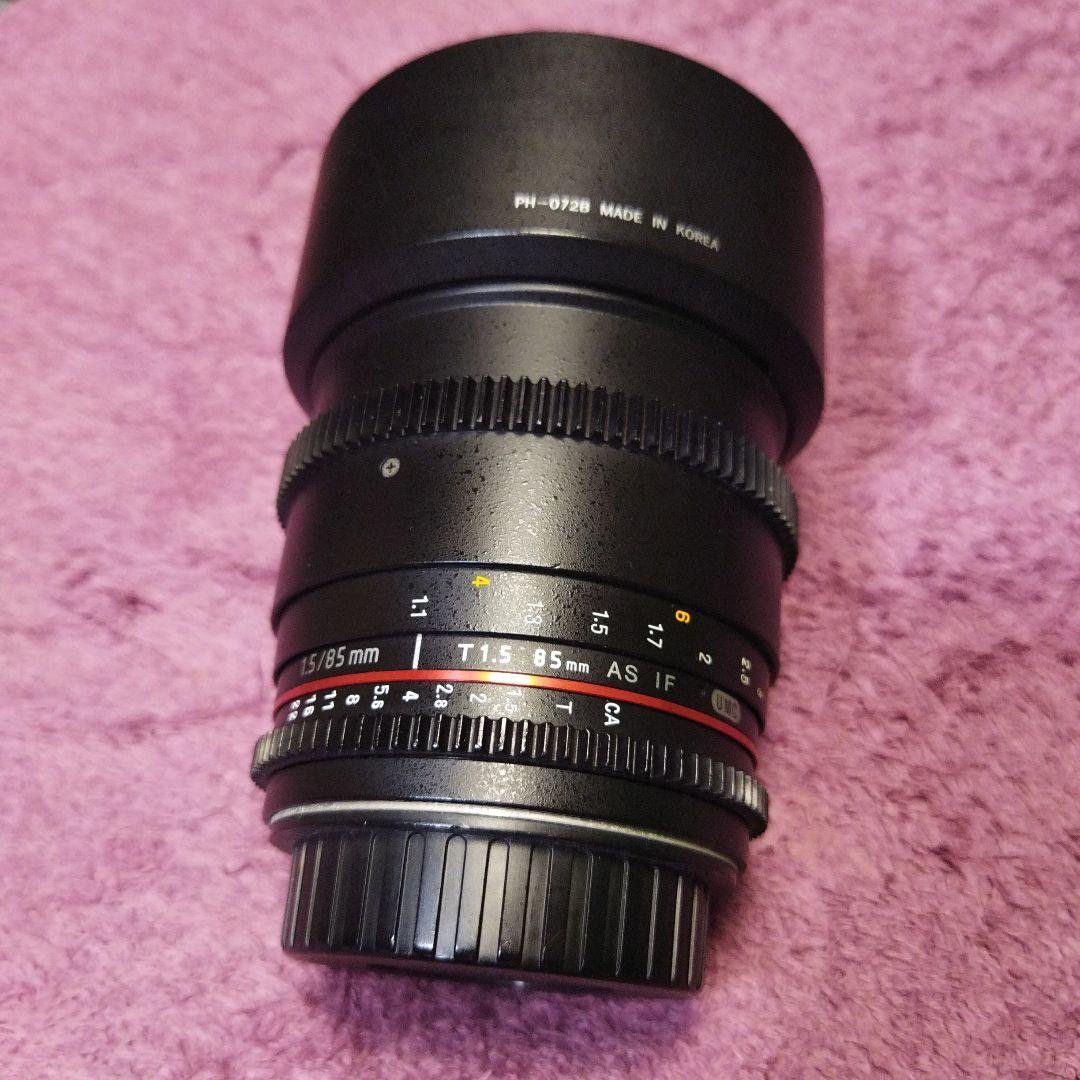 ROKINON キャノンマウント　85mm F1.4 cinema用