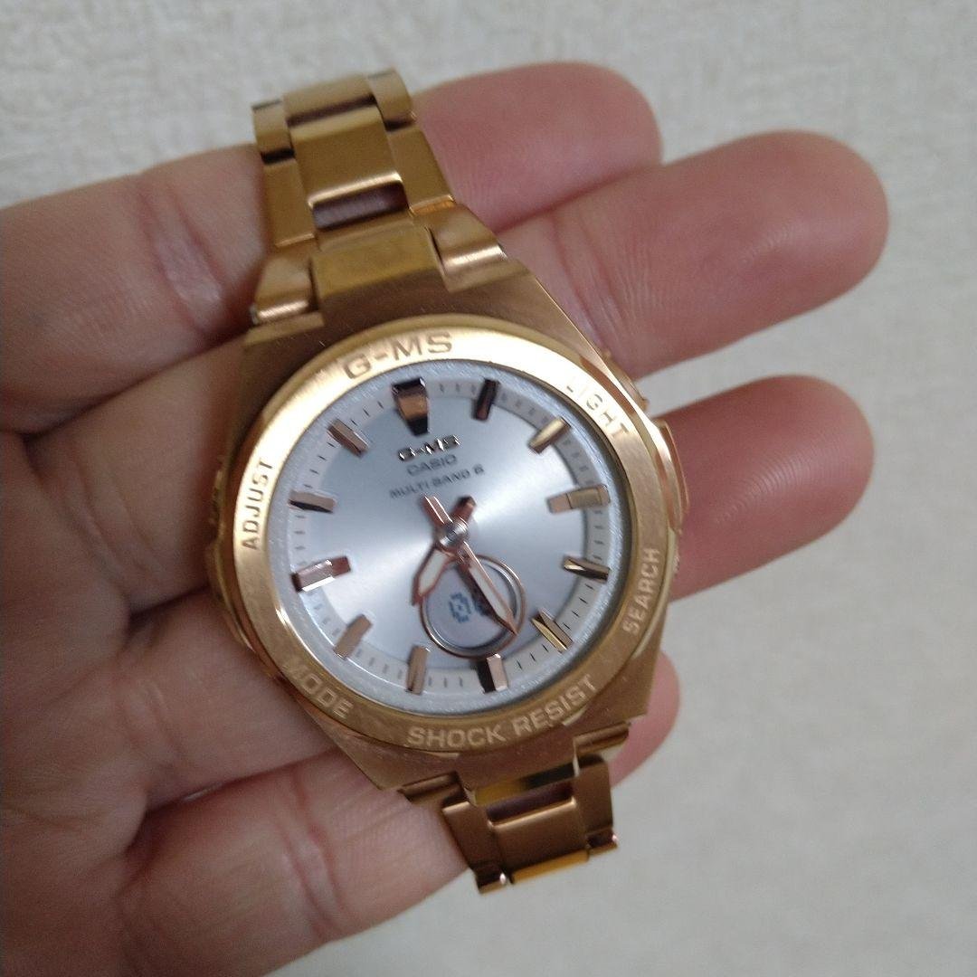 BABY-G　G-MS　電波ソーラー　ステンレスバンド　MSG-W200　美品