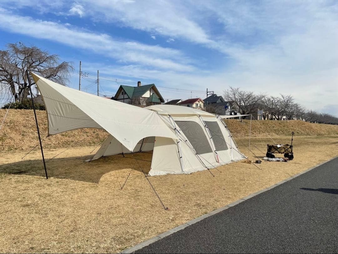 ★  peak ★ ランドロック　アイボリー　ブラウンポール　フルセット