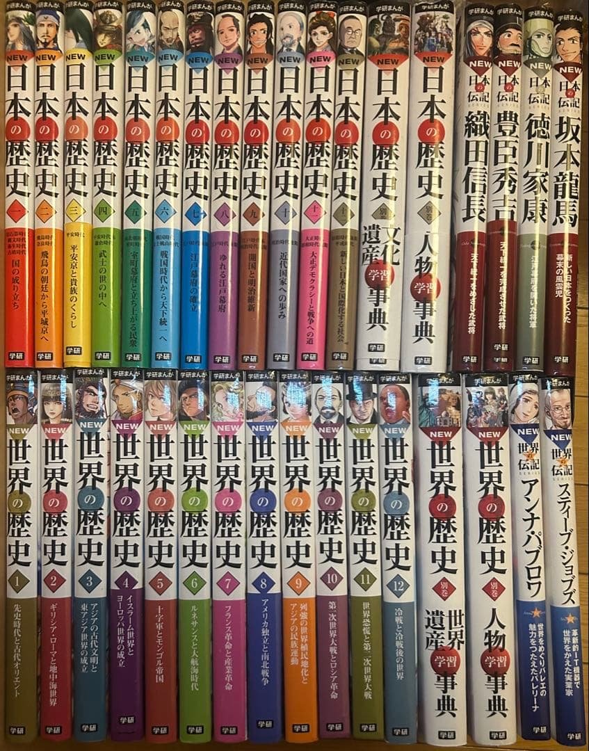 学研まんがNEW日本の歴史・世界の歴史 全巻+別冊+人物伝 32冊セット