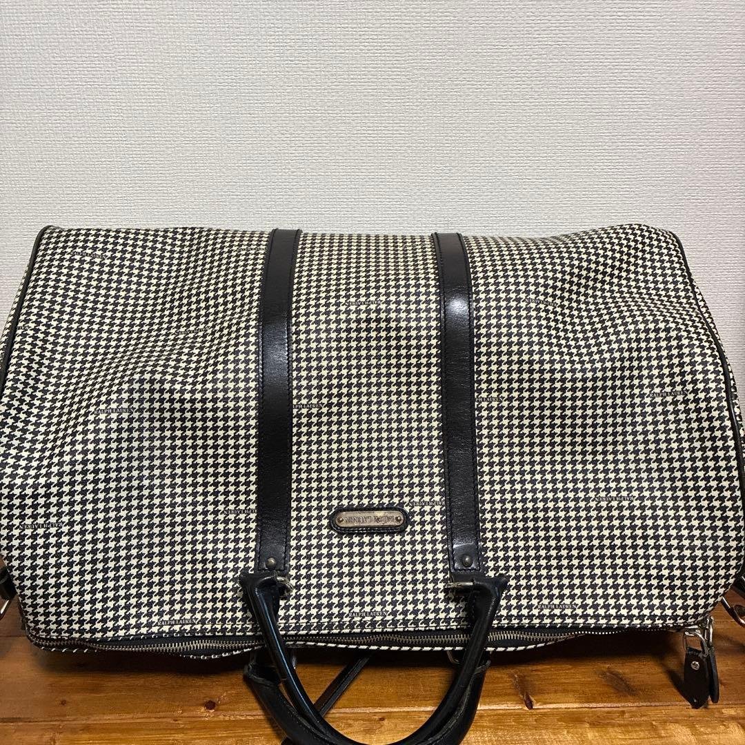 RALPH LAUREN ラルフローレン　千鳥柄　2WAY ボストンバッグ