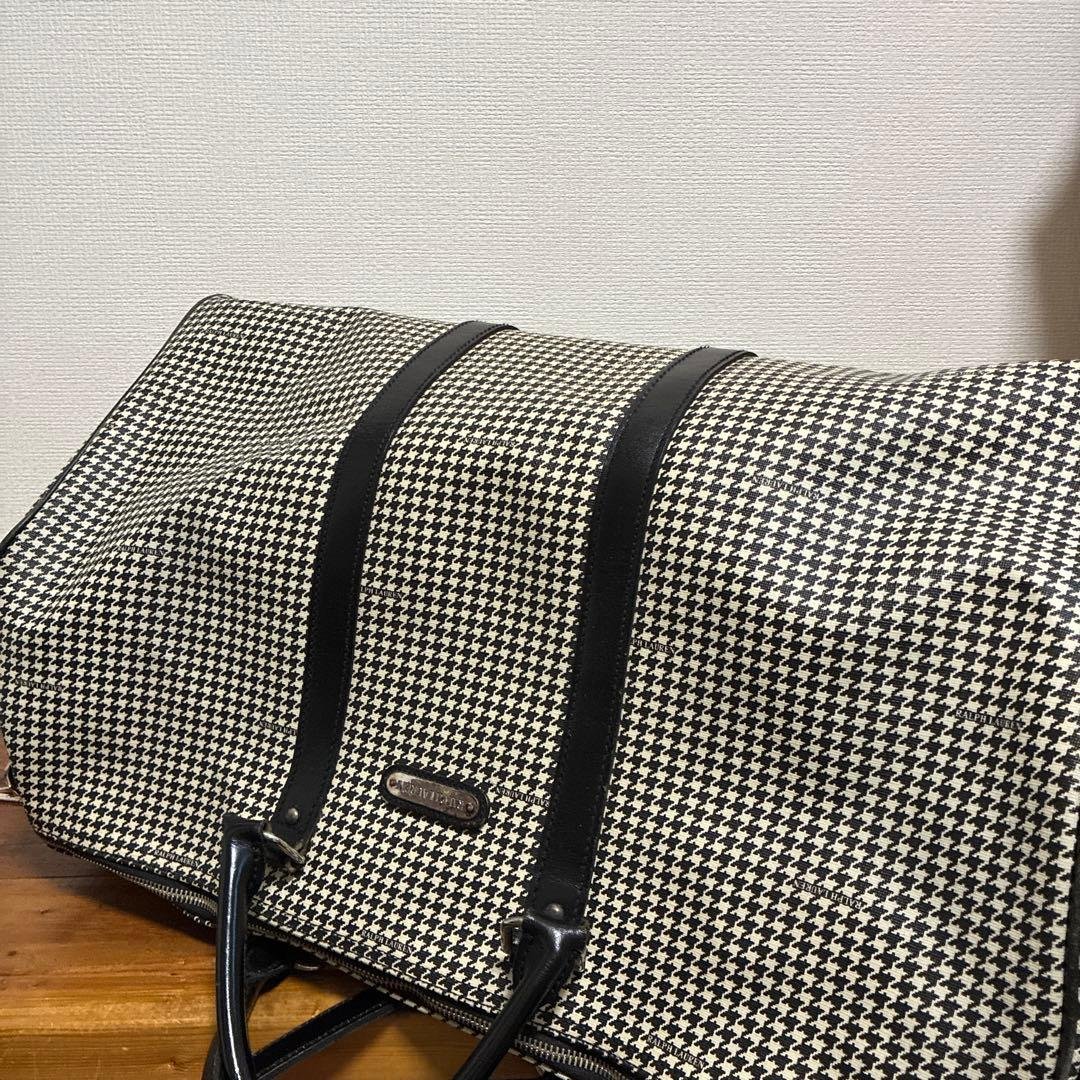 RALPH LAUREN ラルフローレン　千鳥柄　2WAY ボストンバッグ