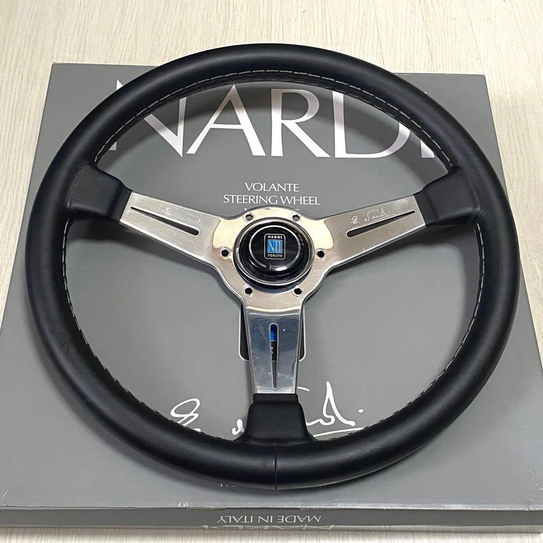 希少【NARDI】FET レザーステアリング　36Φ 【ナルディ】