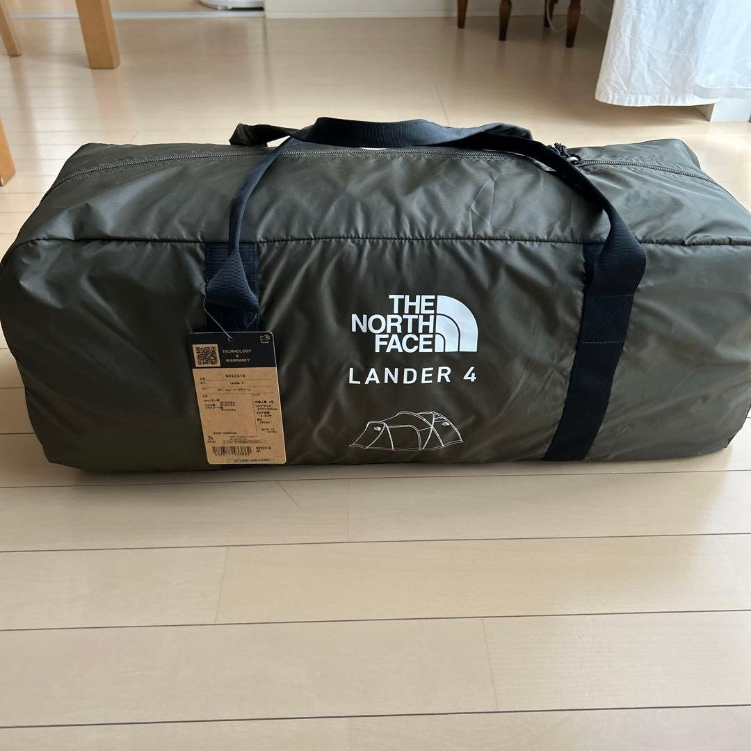 最終値下中【美品】ザノースフェイス ランダー4 キャンプテント オリーブ 前室付