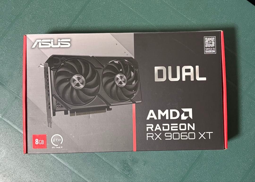 グラフィックボード・グラボ・ビデオカード ASUS Radeon RX 9060 XT 8GB DUAL