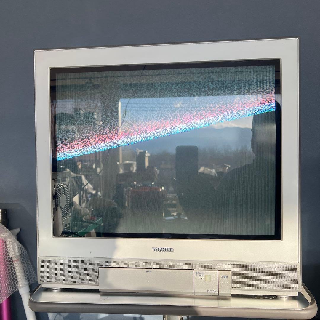【動作品】 東芝 ブラウン管テレビ 21インチ 21FFG03リモコン付き