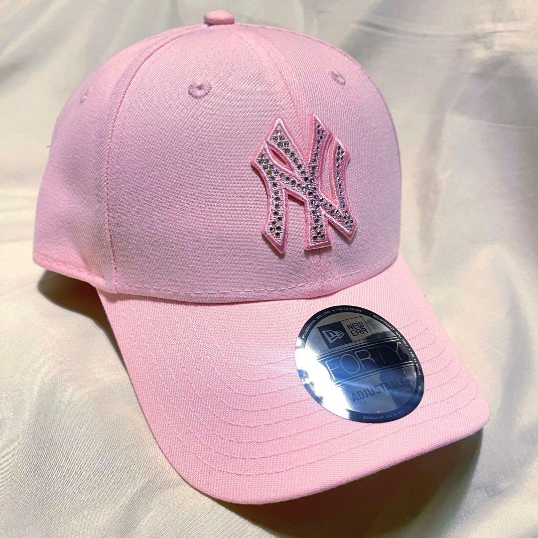 9FORTY ラインストーン ニューヨーク ピンク rhinestone