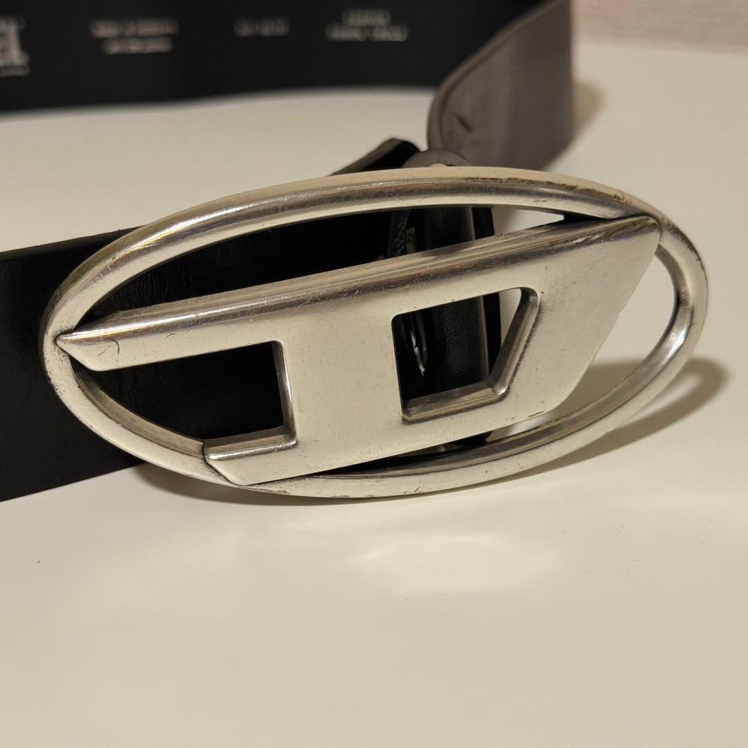 DIESEL B-1dr 80サイズ ブラックレザー ベルト