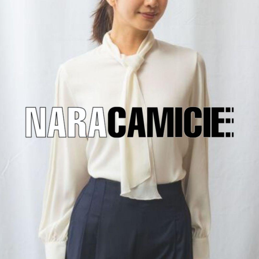 【ミッキー】ナラカミーチェ♦️セレモニー✨無地ボウタイ風ブラウス