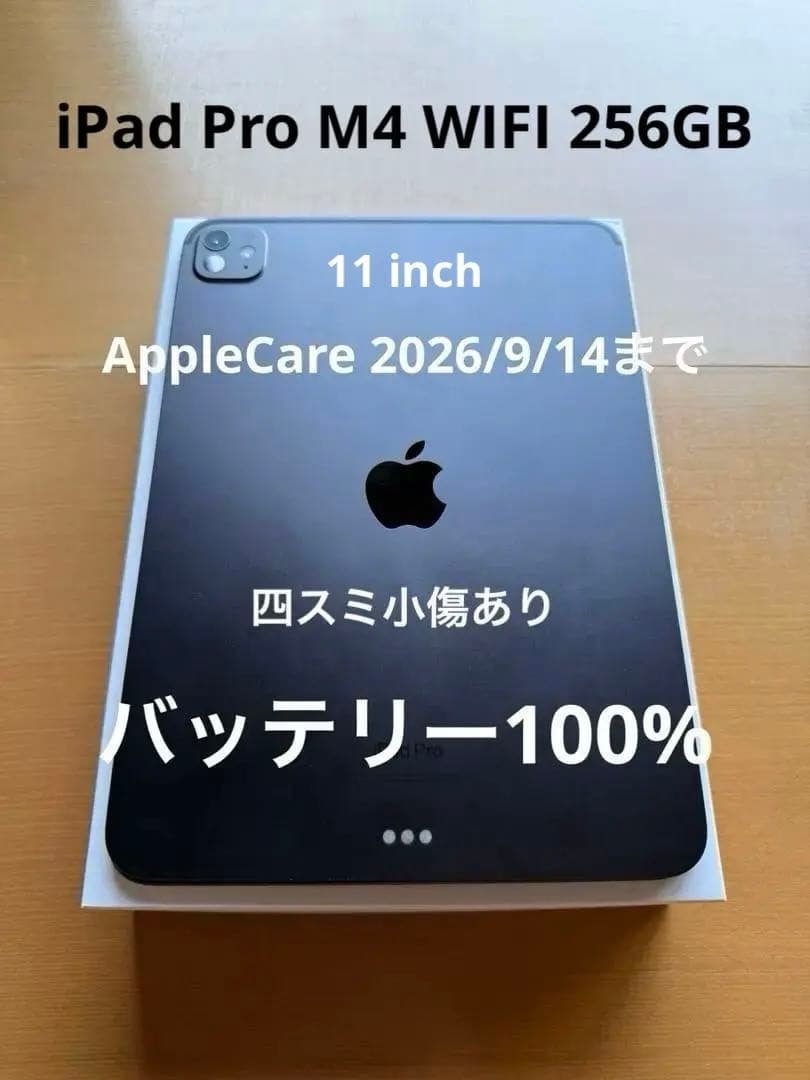 iPad Pro M4 WiFi 11in 256GB バッテリ100% 極美品