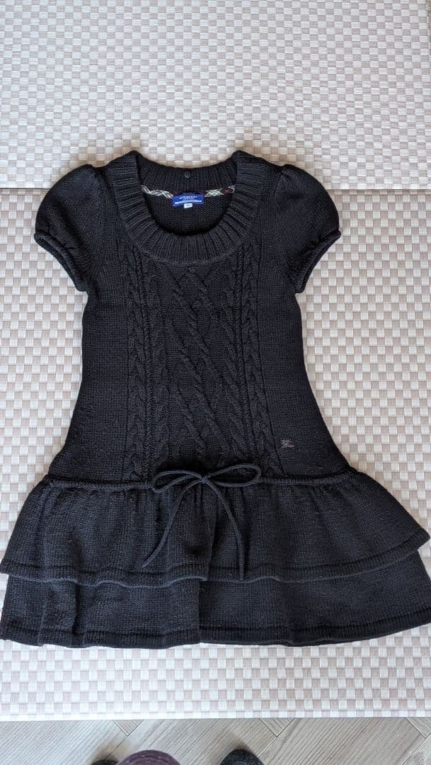 BURBERRY BLUE LABEL ブラックミニワンピース 38