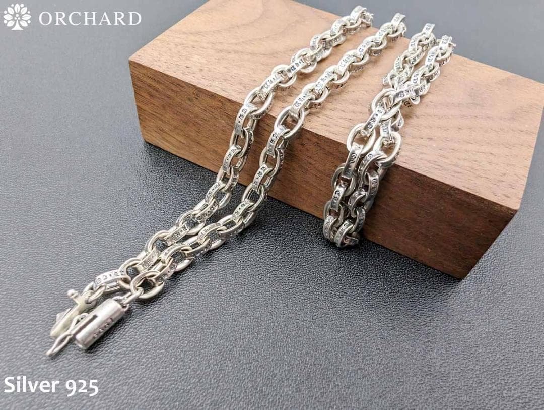 匿名配送/シルバー925/ネックレス/ペーパーチェーン60cm