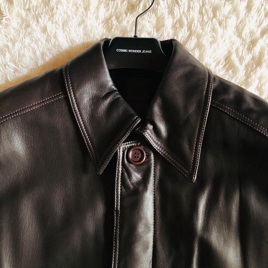 希少モデル✨専用　ロエベ ナッパレザージャケット 羊革 ライナー ブラウン 50