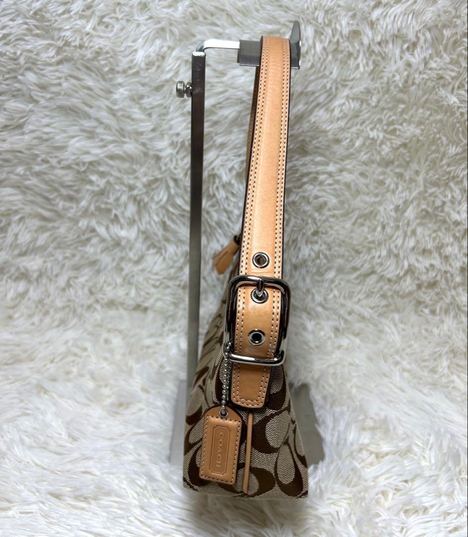 極美品✨COACH シグネチャー　ハンドバッグ　ワンショルダー