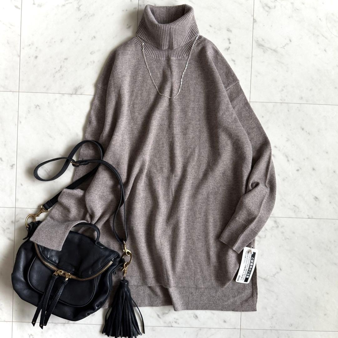 未使用 ダーマコレクション カシミヤ100％ タートルネックセーター 2