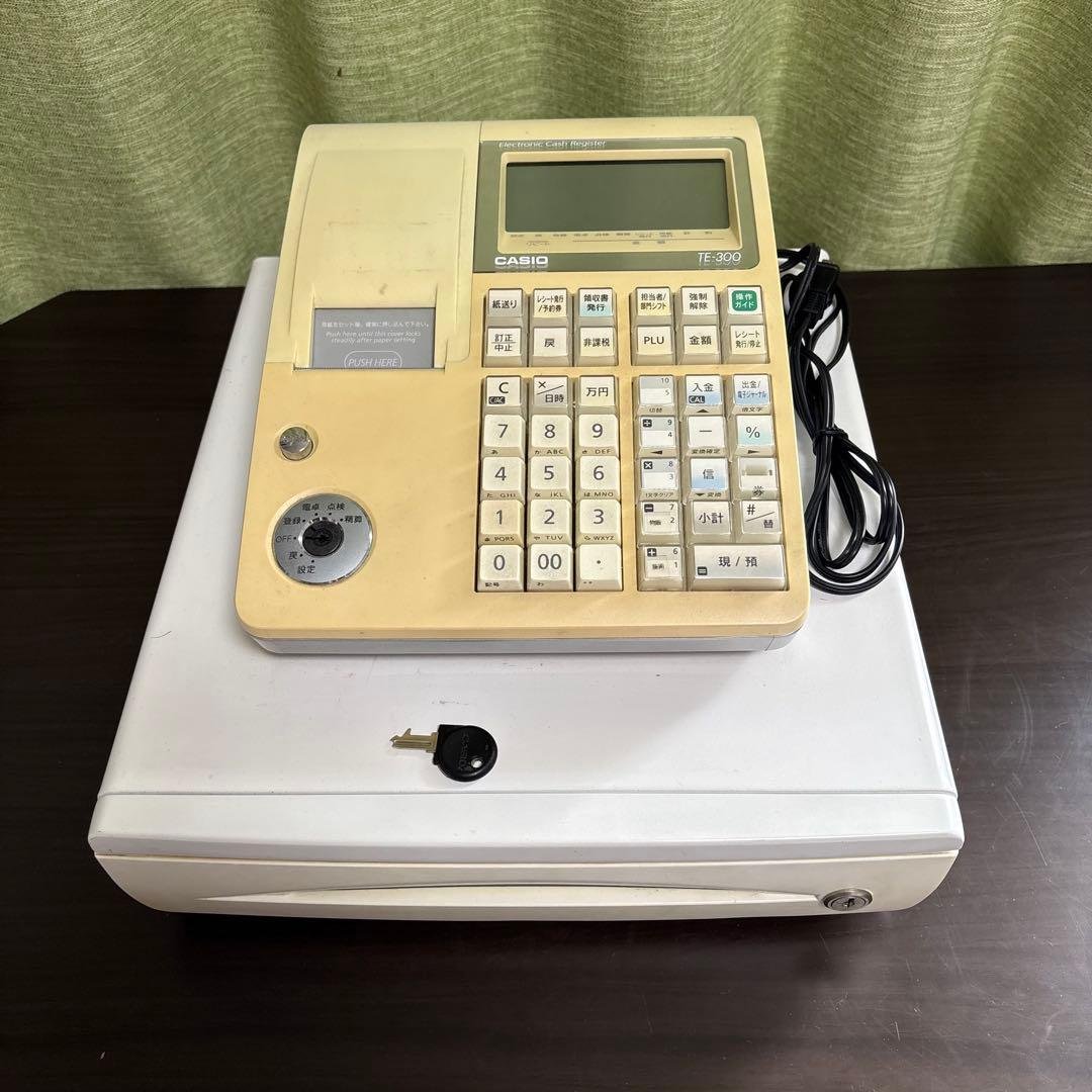 CASIO カシオ TE-300 電子レジスター　ドロアー