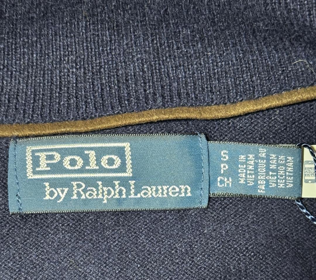 ポロ ラルフローレン ベアウールクォータージップセーター 秋冬 サイズS 新品