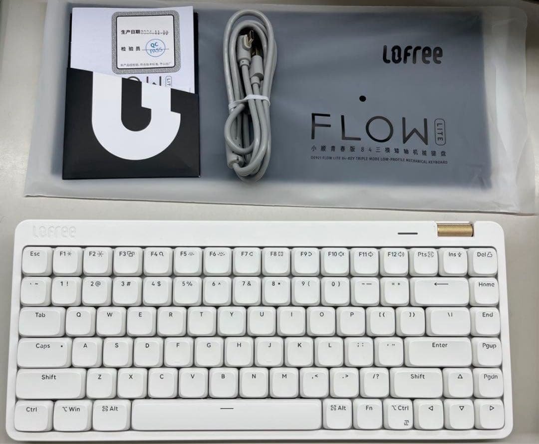 LOFREE Flow Lite 84 US配列　ホワイト