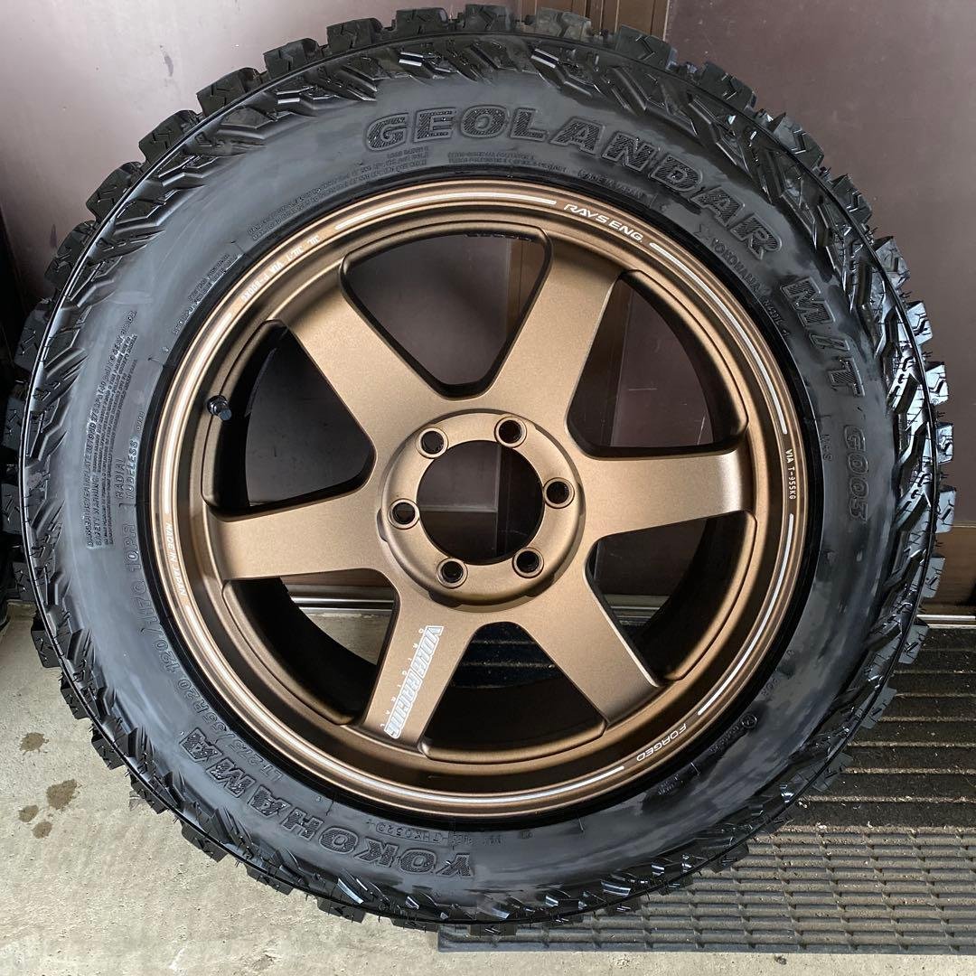 レイズTE3720インチヨコハマジオランダーM/Tタイヤホイールセット　ナット付