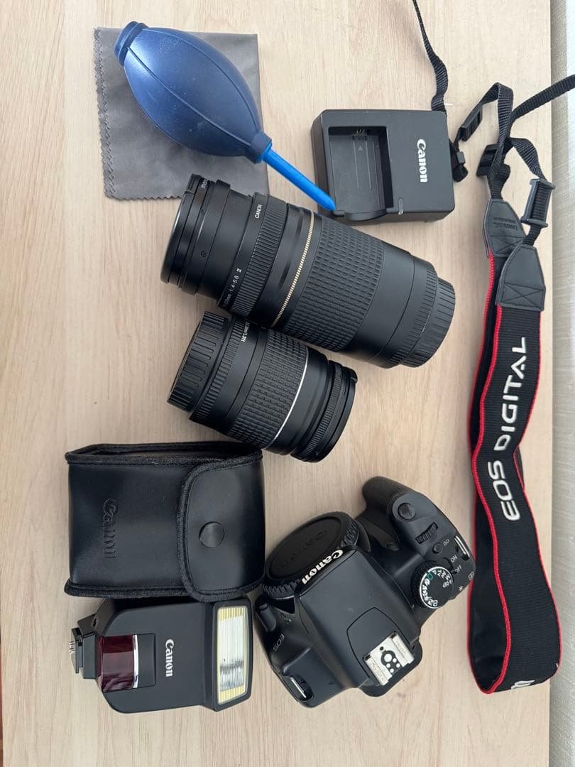 Canon EOS kissx2カメラ ズームレンズ2本セット