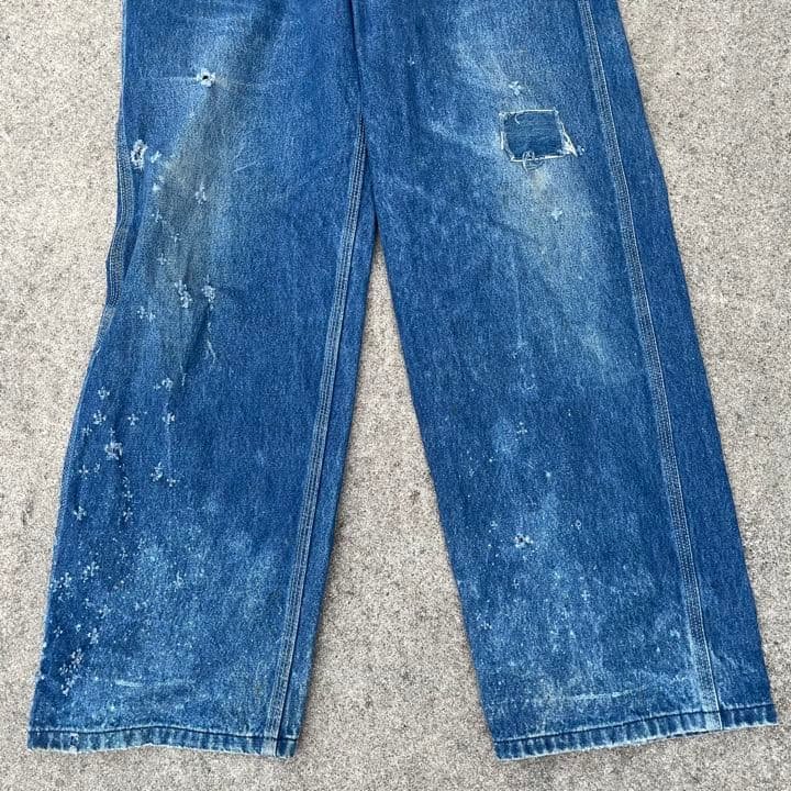 激渋　パッチワーク　ボロ　ビンテージ　カーハート　オーバーオール グランジ