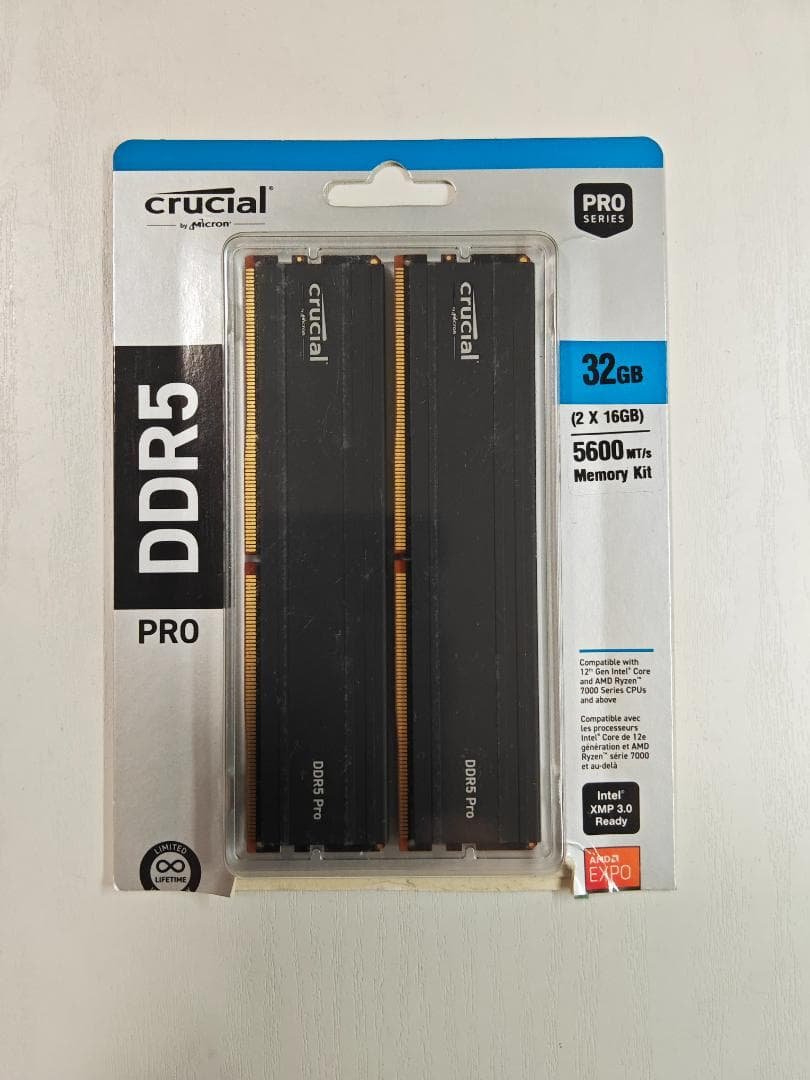 メモリー Crucial Pro 32GB (16GBx2) DDR5-5600