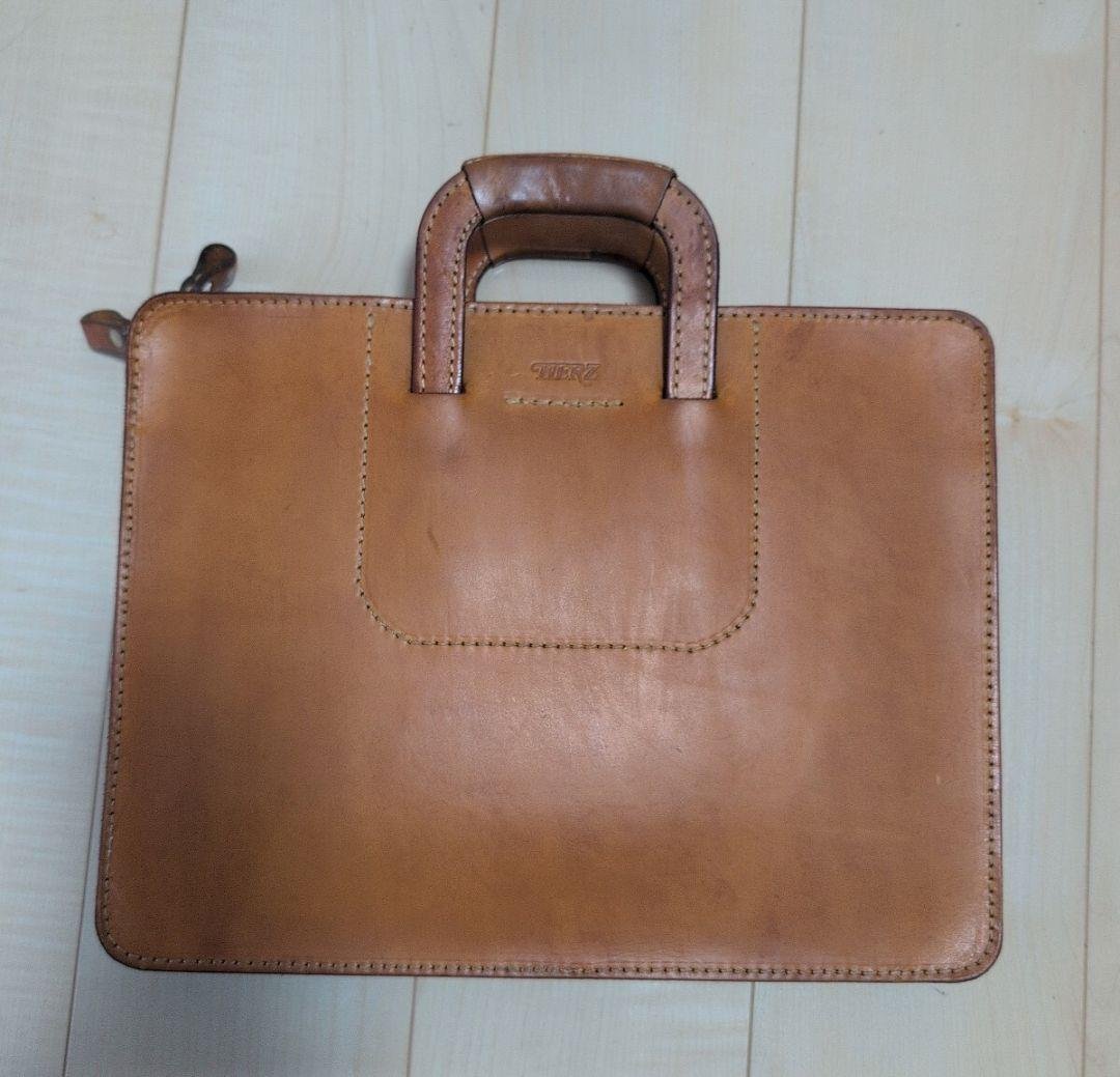 herz ビジネスバッグ BW-12 キャメル クラッチバッグ 本革 廃盤品