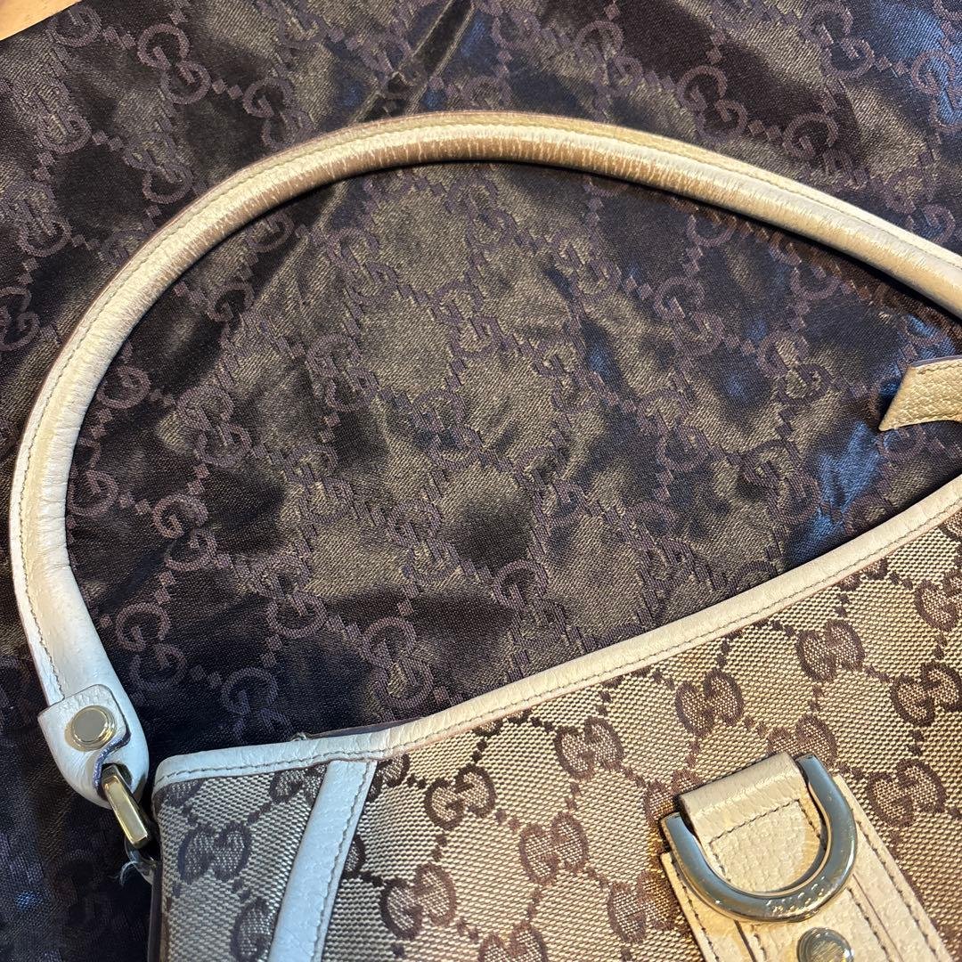 TETSU様　GUCCI アビー ベージュ ホワイト ワンショルダー
