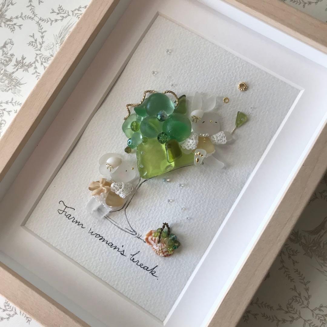 シーグラスアートhirokopon no.88