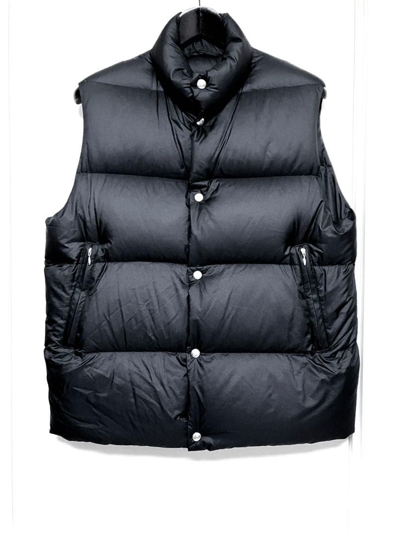 【23AW】comoli ダウンベスト サイズ 1 ブラック コモリ