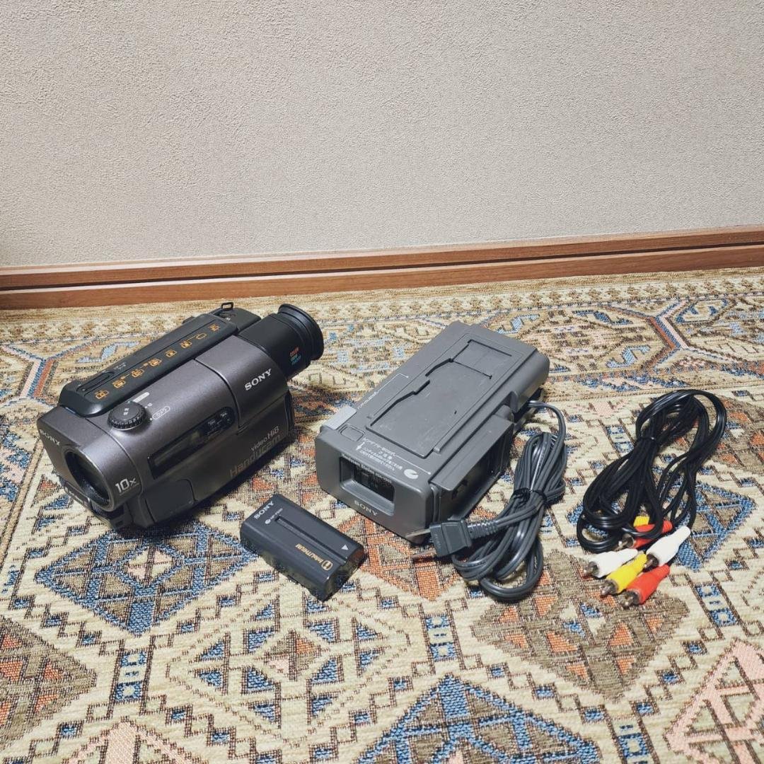 【動作確認済】SONY 高画質 Hi8 8ミリ ビデオカメラ CCD-TR3
