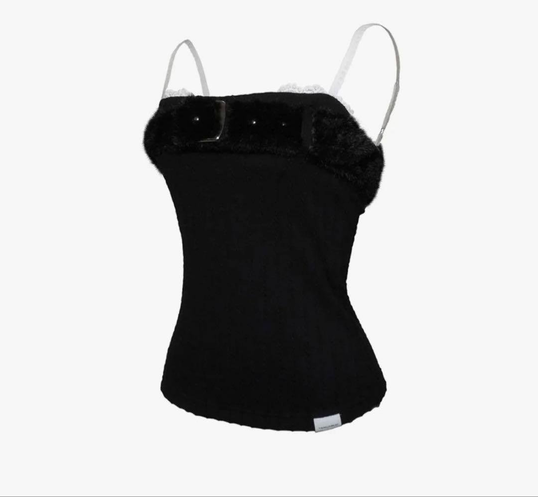 theredthread S bold belt tops　ブラック