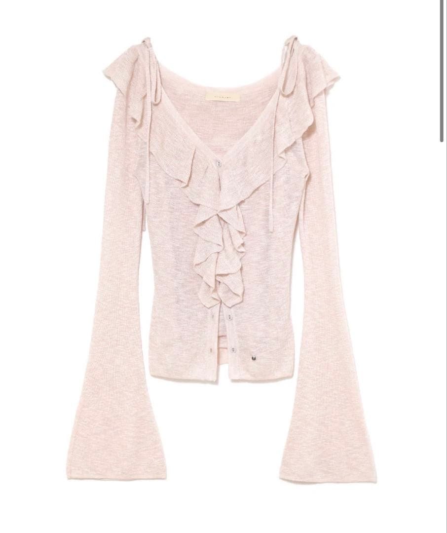 トップス andmary Fiona ruffle tops pink