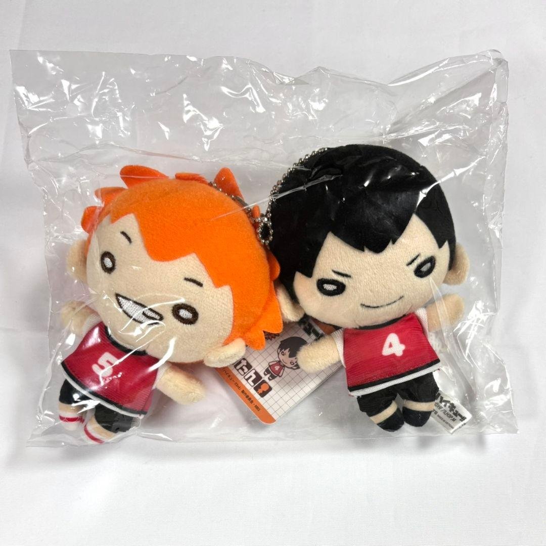 ハイキュー!!　にとたん　ボールチェーン付ぬいぐるみ　ビブス　日向翔陽&影山飛雄