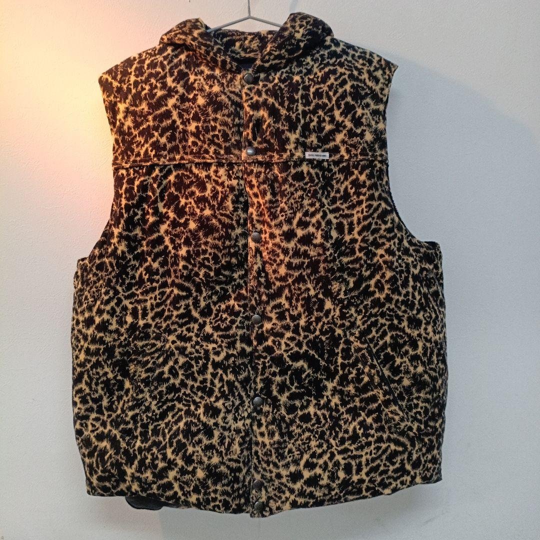 Cootie Productions ヒョウ柄ダウンベスト M