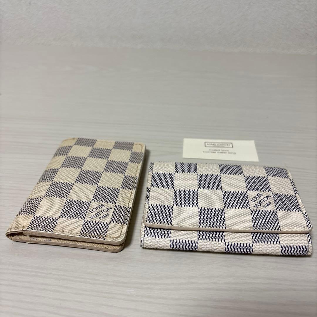 【ルイヴィトン】LOUIS VUITTONダミエアズール　カードケース2個セット