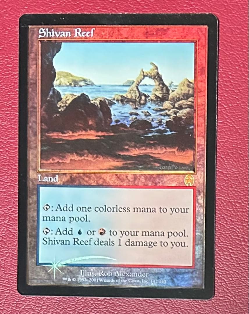 mtg シヴの浅瀬　Shivan Reef 英語foil1枚