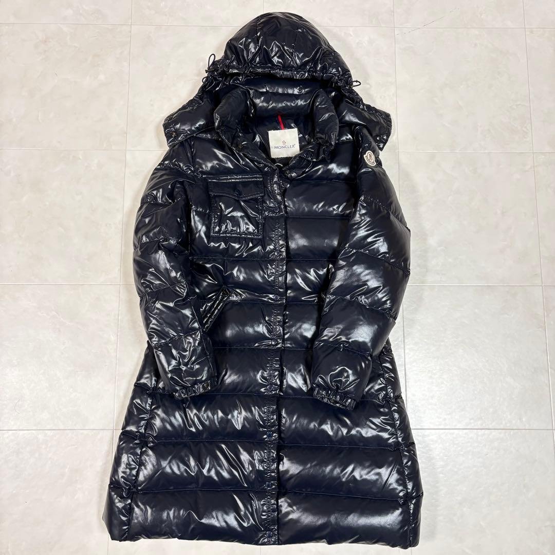 ☆Moncler モンクレール ダウンコート フード ワッペン シャイニー