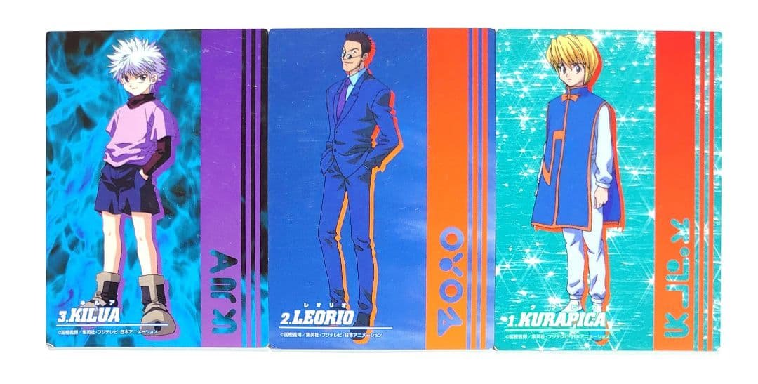 【A128】HUNTER×HUNTER カード キルア、レオリオ、クラピカ